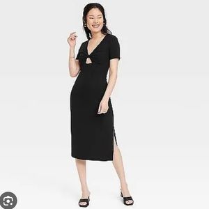 A New Day Women’s Short Sleeve Cut Out Knit Sheath Dress